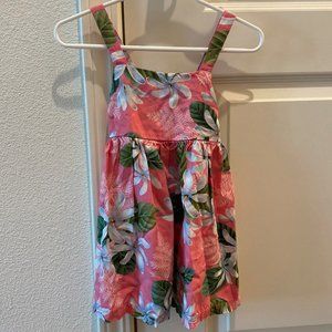 Hawaiian Floral Sundress - Toddler - Pink - RJC 3T